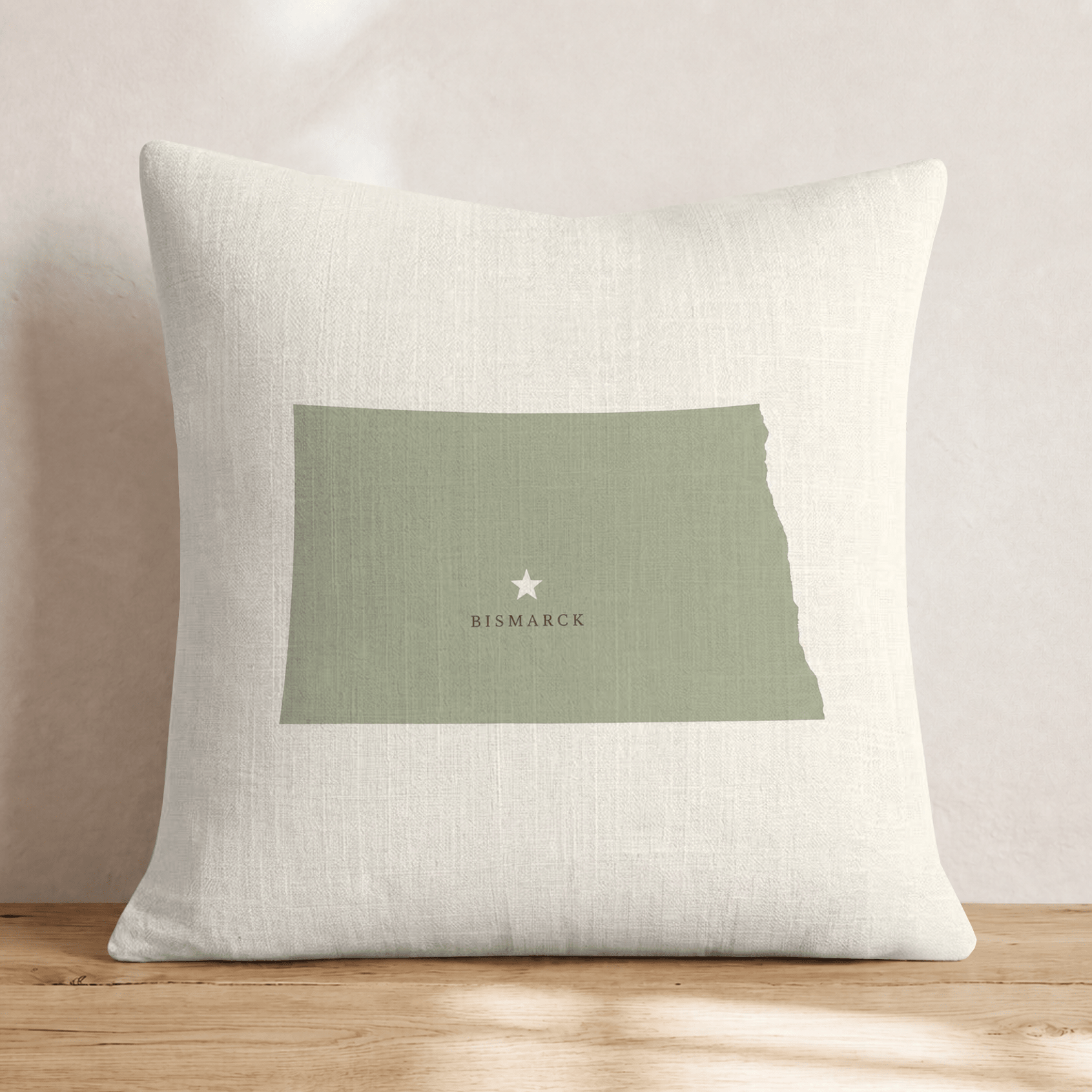 North Dakota State Capital Throw Pillow - Hillcroft Home