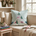North Pole Lighthouse Peak Throw Pillow throw pillow - Hillcroft Home
