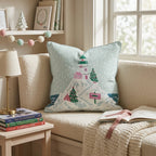 North Pole Lighthouse Peak Throw Pillow - Hillcroft Home