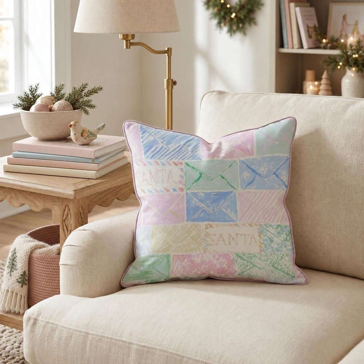 North Pole Post Office Throw Pillow throw pillow - Hillcroft Home