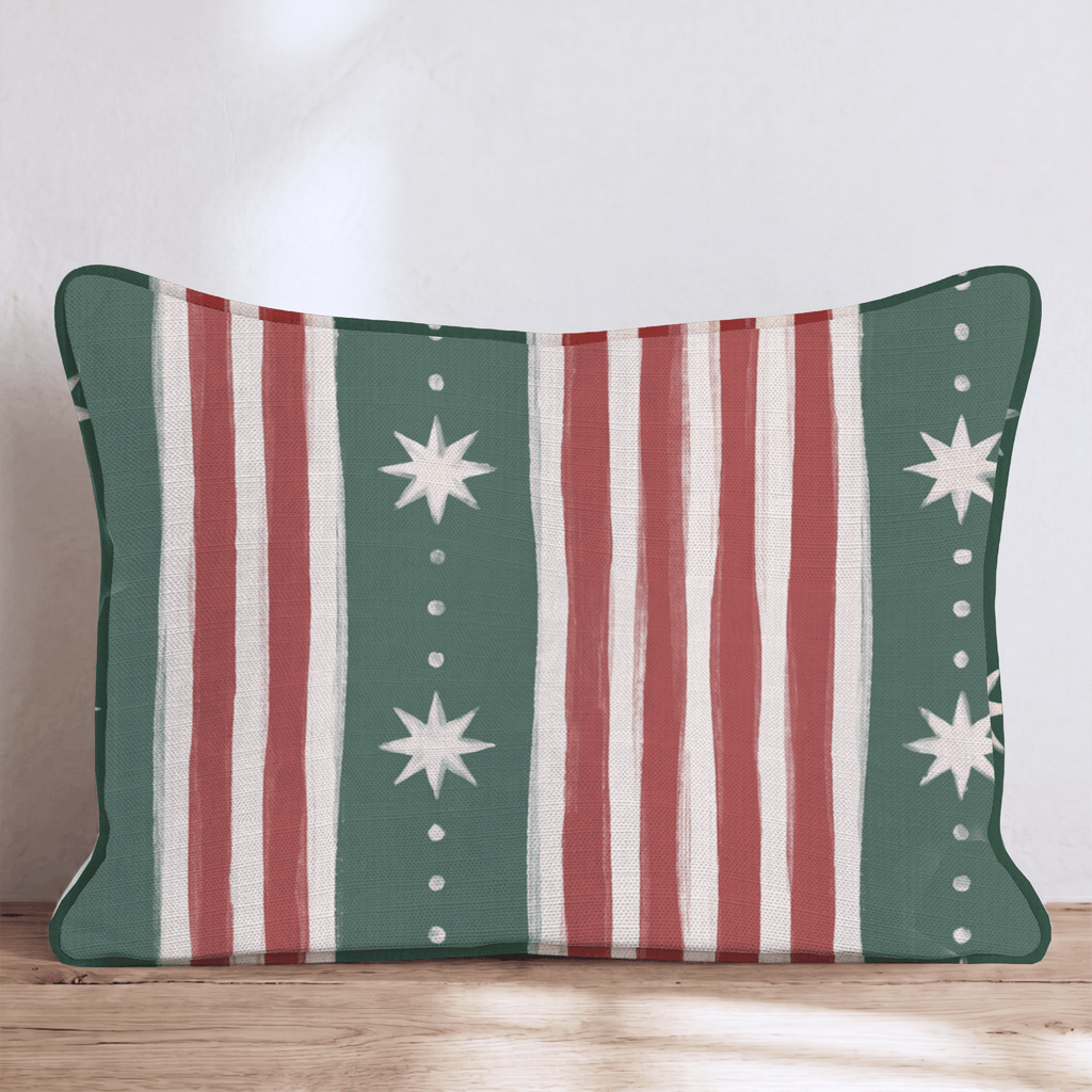 North Star Stripe Throw Pillow throw pillow - Hillcroft Home