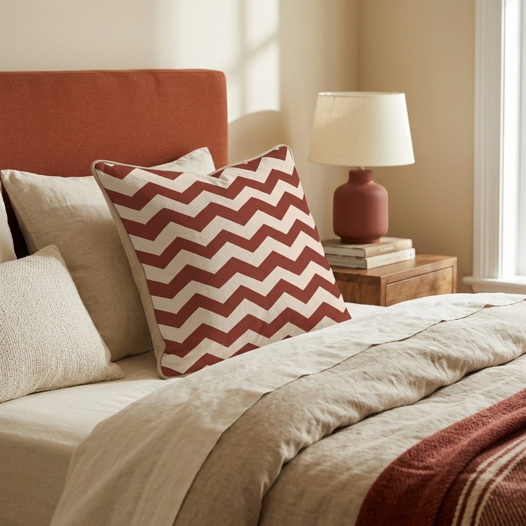 Notch Lines Throw Pillow - Hillcroft Home