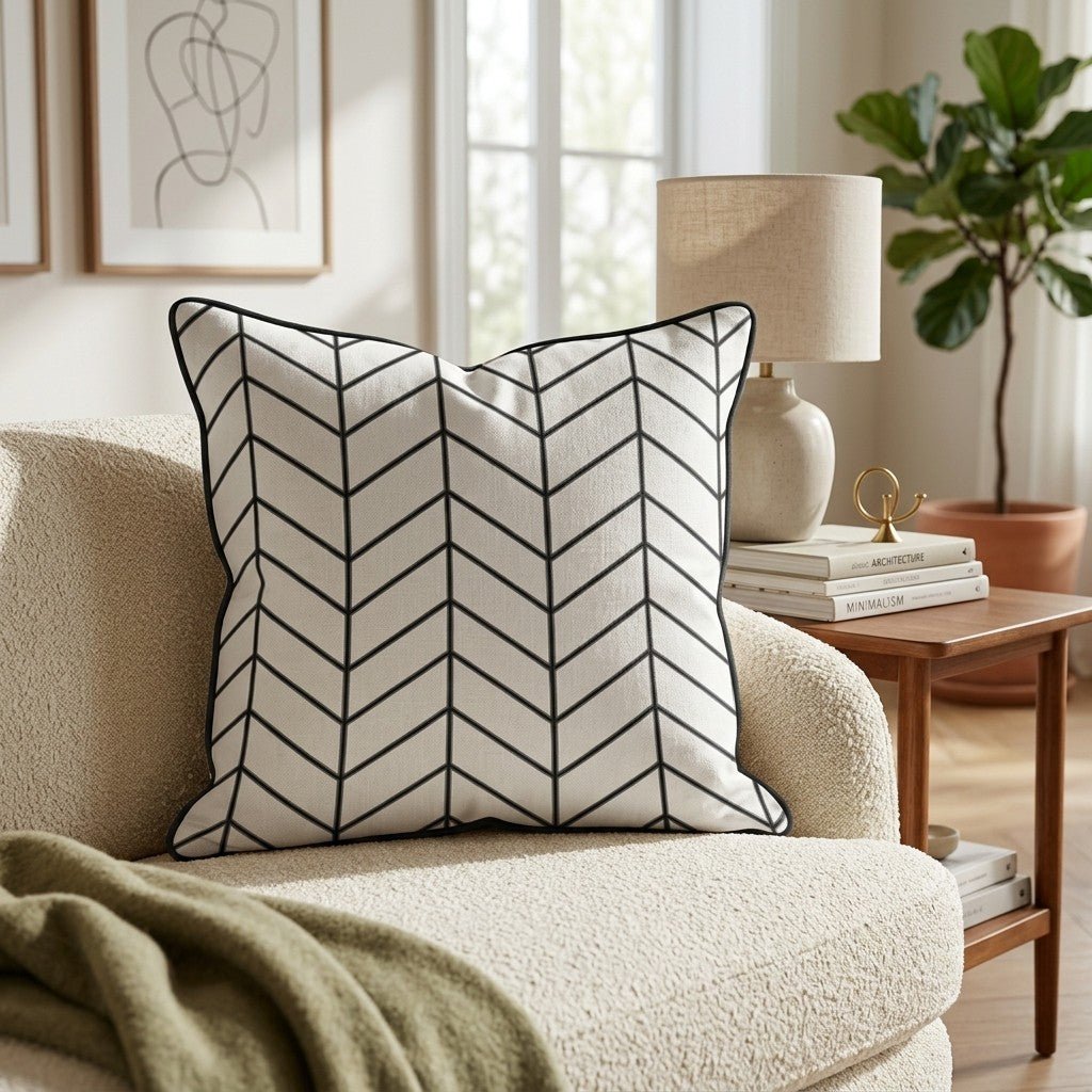Notchmark Throw Pillow - Hillcroft Home