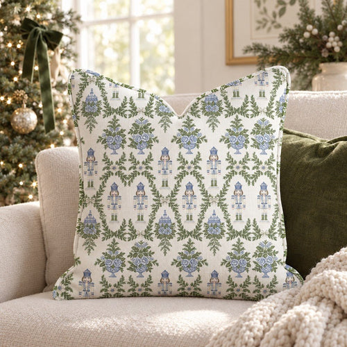 Nutcracker Manor Throw Pillow throw pillow - Hillcroft Home