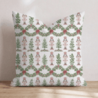 Nutcracker Poinsettia Throw Pillow throw pillow - Hillcroft Home