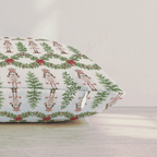 Nutcracker Poinsettia Throw Pillow throw pillow - Hillcroft Home