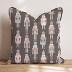Nutcracker Soldier Parade Throw Pillow - Hillcroft Home