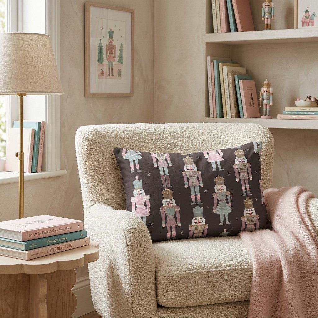 Nutcracker Soldier Parade Throw Pillow - Hillcroft Home
