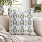 Nutcracker Suite in Blue Throw Pillow throw pillow - Hillcroft Home