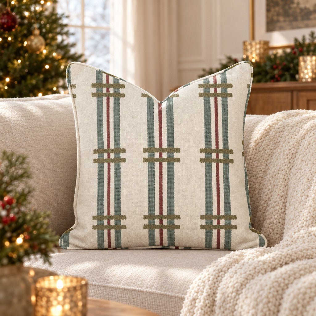 Nutcracker Ticking Throw Pillow throw pillow - Hillcroft Home
