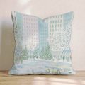 NYC Christmas Streets Throw Pillow - Hillcroft Home