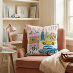 NYC Collage Throw Pillow - Hillcroft Home
