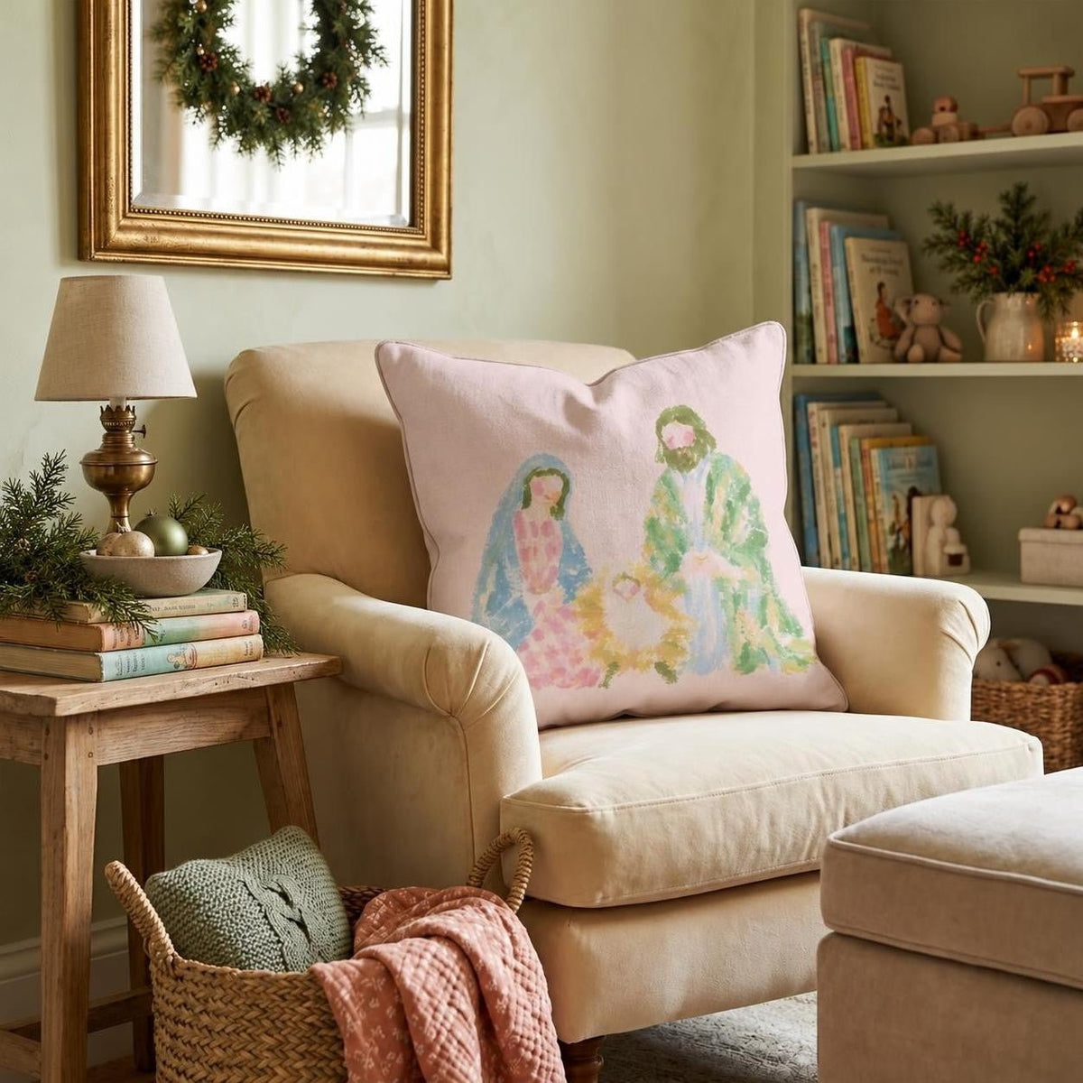 O Holy Night Throw Pillow throw pillow - Hillcroft Home