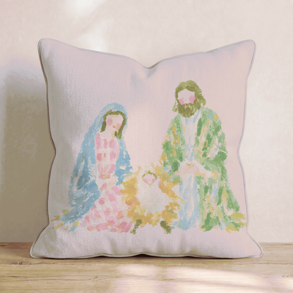 O_ Holy Night Throw Pillow - Hillcroft Home