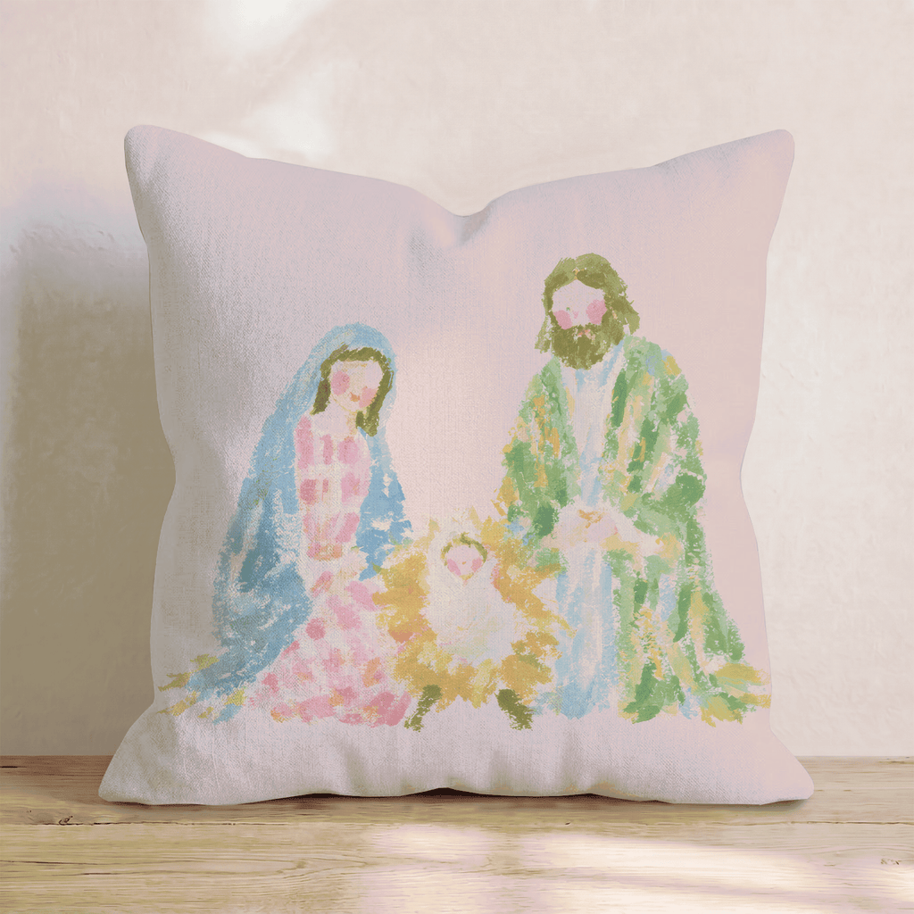 O_ Holy Night Throw Pillow - Hillcroft Home