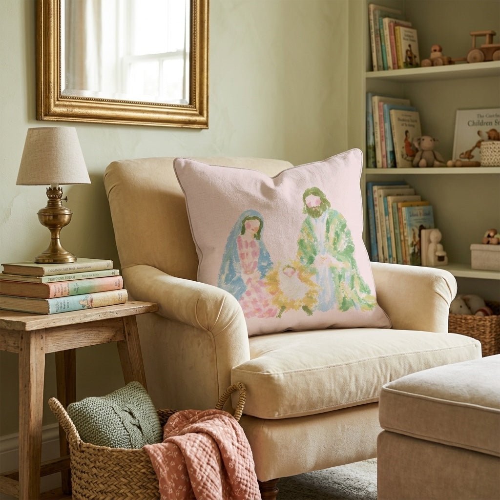 O_ Holy Night Throw Pillow - Hillcroft Home