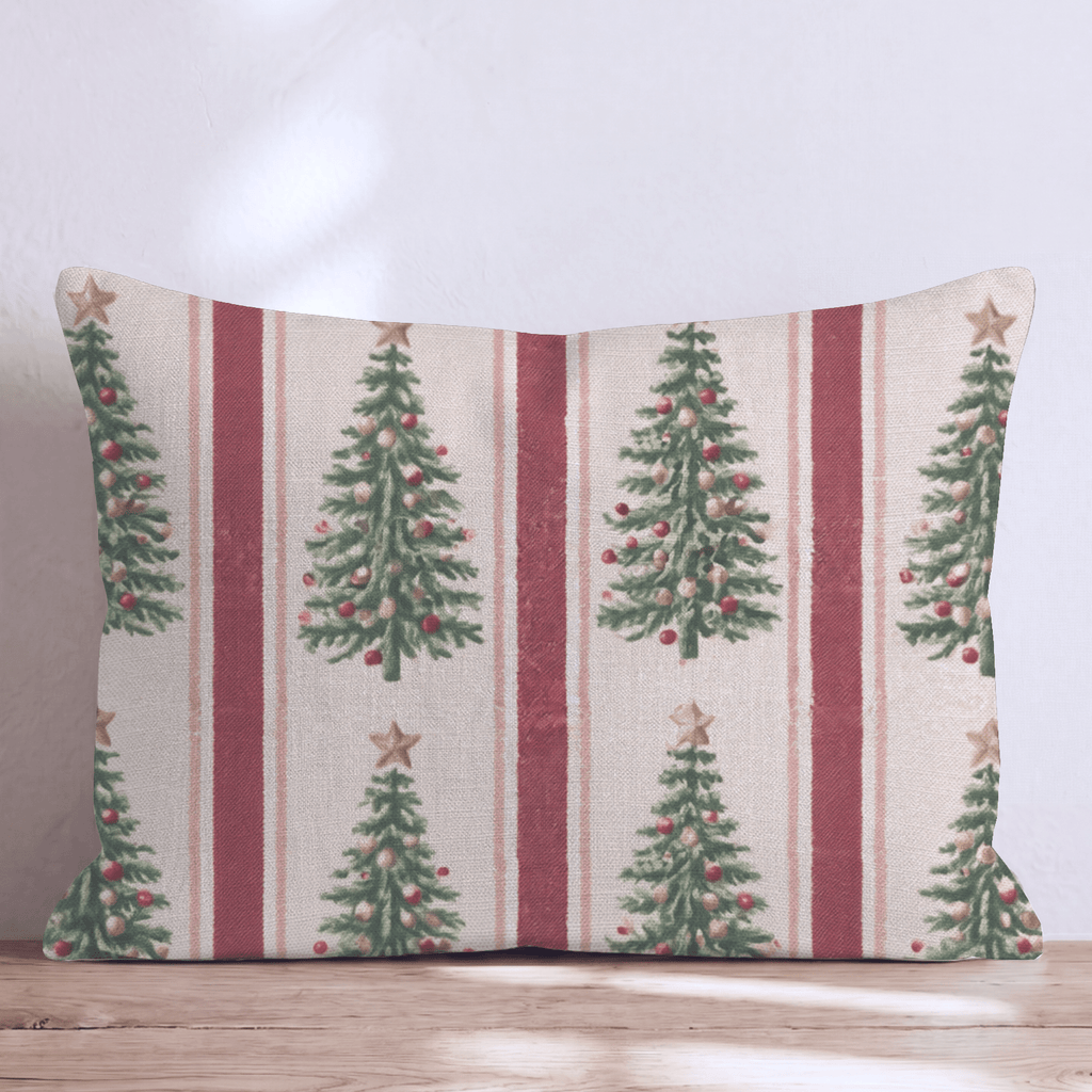 O Tannenstripe Throw Pillow throw pillow - Hillcroft Home