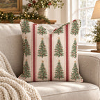 O Tannenstripe Throw Pillow throw pillow - Hillcroft Home