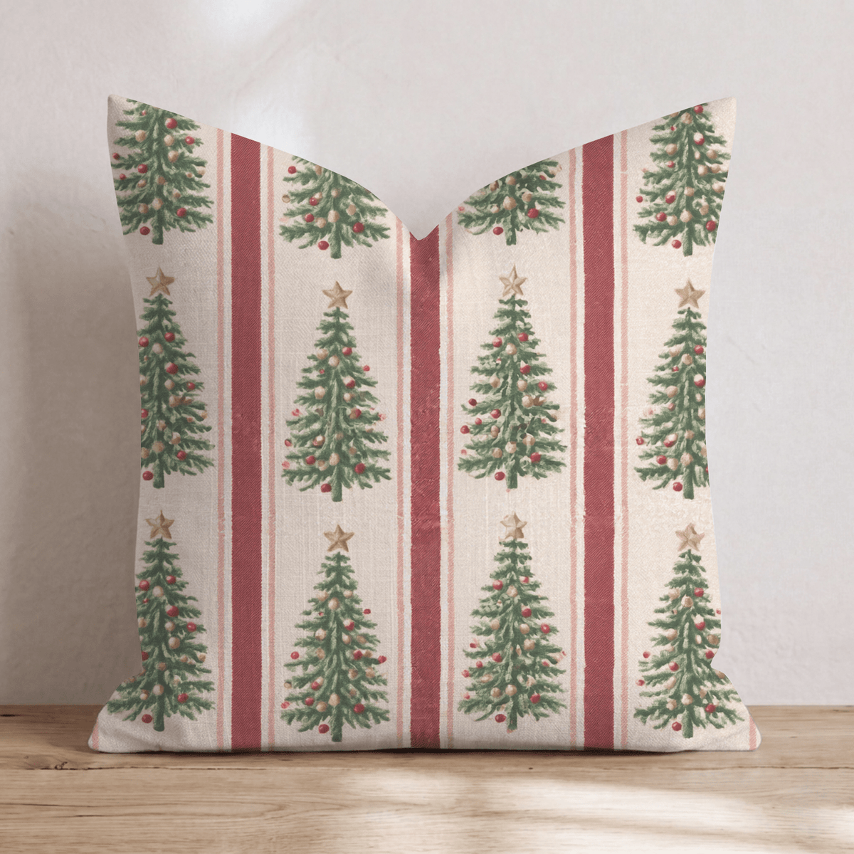 O Tannenstripe Throw Pillow throw pillow - Hillcroft Home