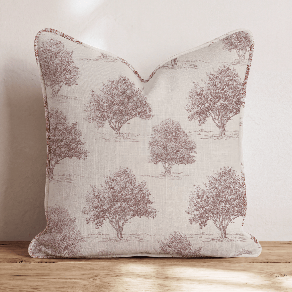 Oak Grove Toile Throw Pillow - Hillcroft Home