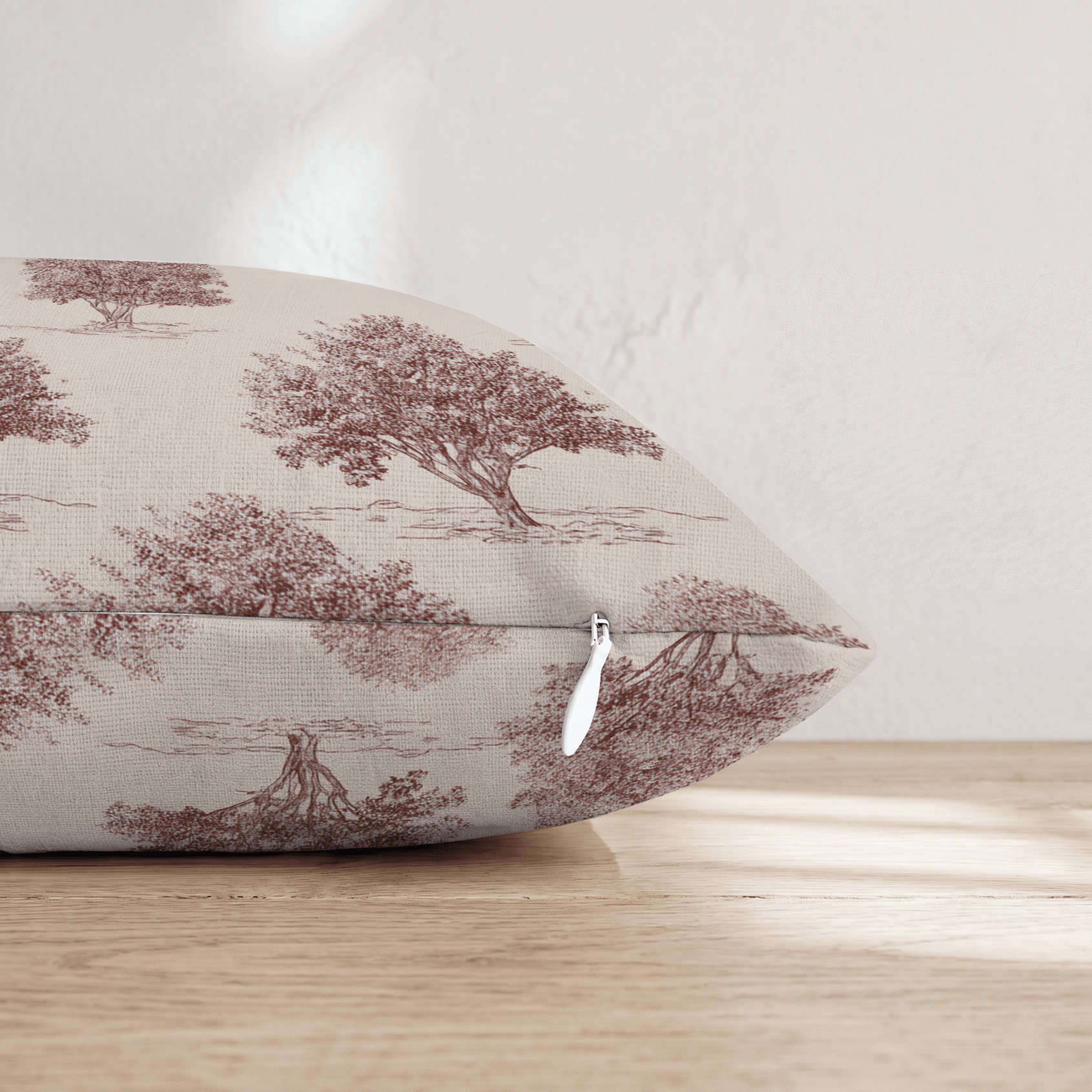 Oak Grove Toile Throw Pillow - Hillcroft Home