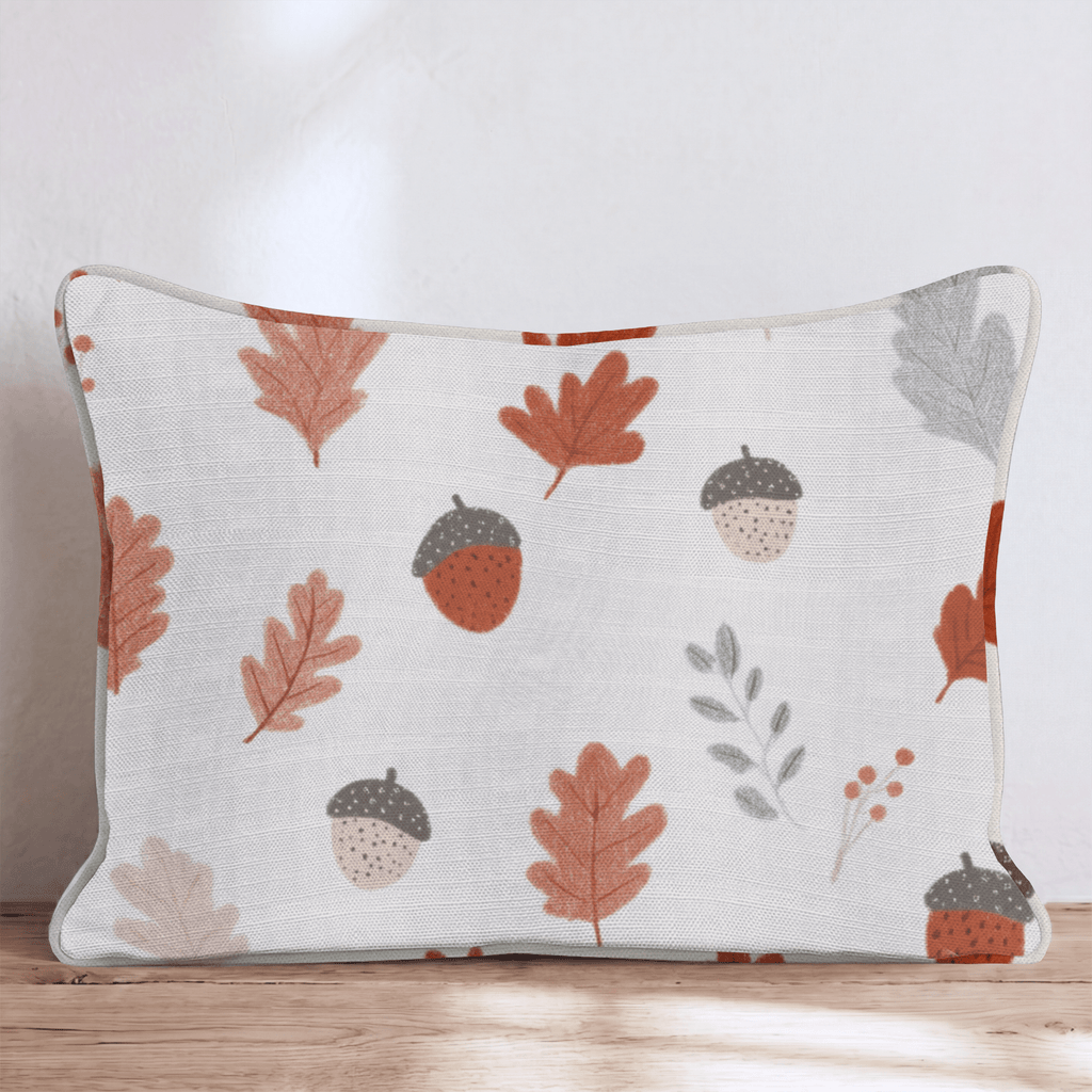Oak Leaf and Acorn Throw Pillow - Hillcroft Home