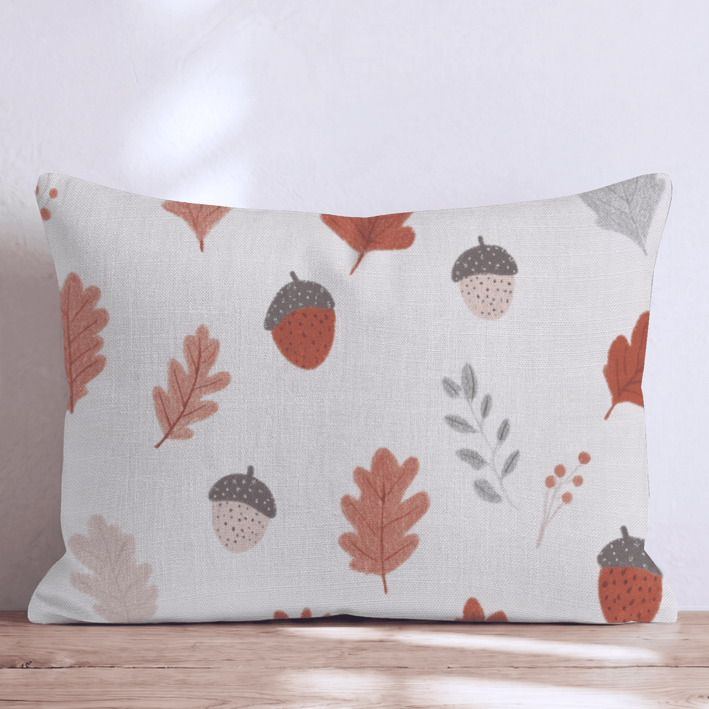 Oak Leaf and Acorn Throw Pillow - Hillcroft Home