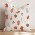 Oak Leaf and Acorn Throw Pillow - Hillcroft Home