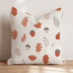 Oak Leaf and Acorn Throw Pillow - Hillcroft Home