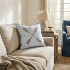 Oars Throw Pillow - Hillcroft Home