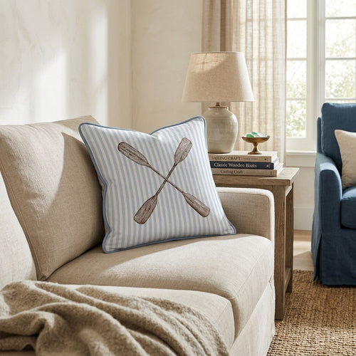 Oars Throw Pillow - Hillcroft Home