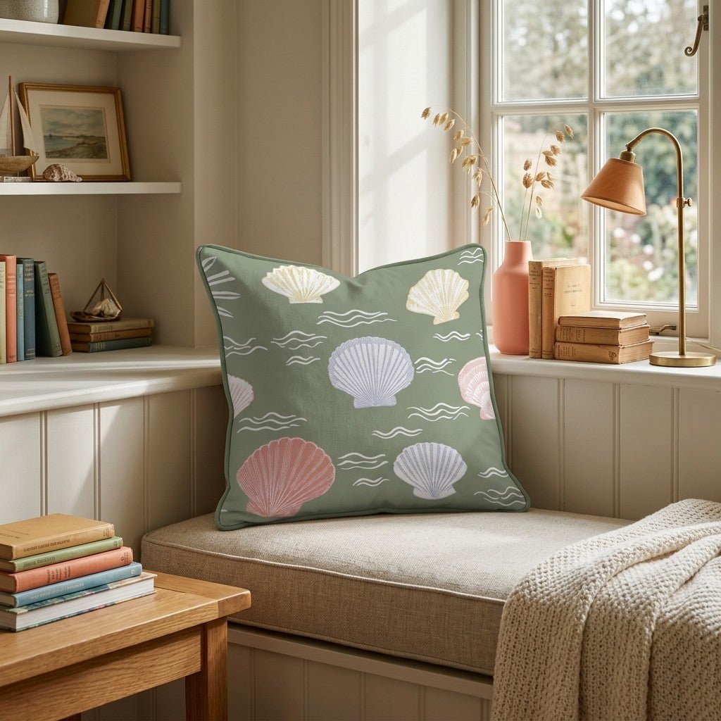 Ocean Treasures Throw Pillow - Hillcroft Home