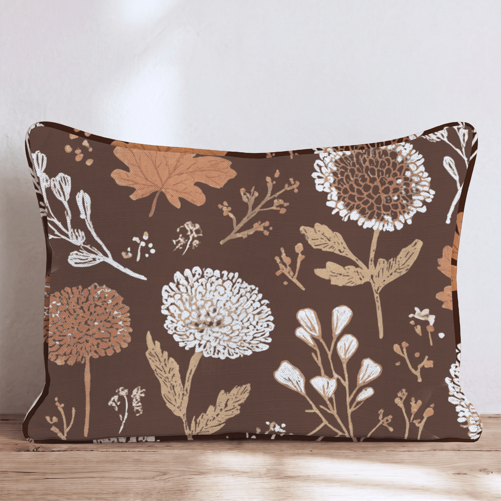 October Blooms Throw Pillow - Hillcroft Home