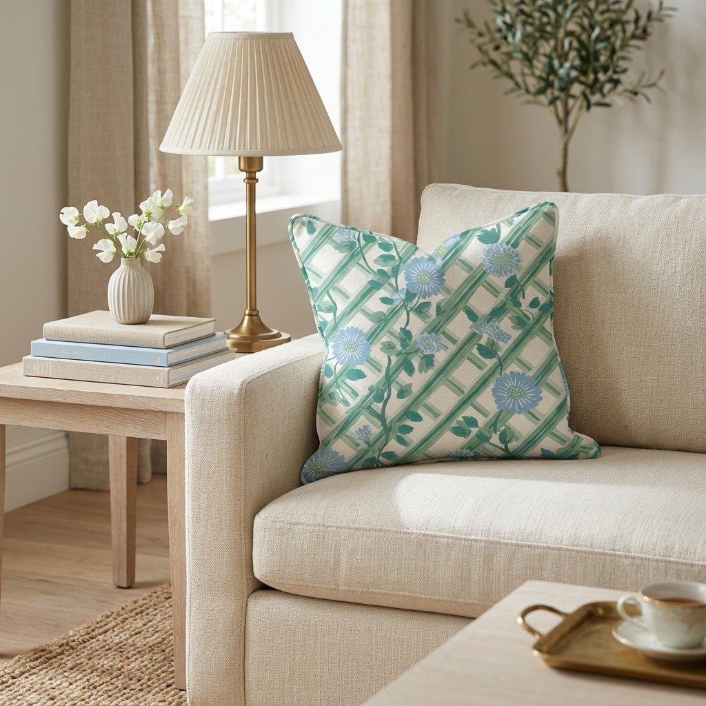 Off White Graphic Throw Pillow - Hillcroft Home