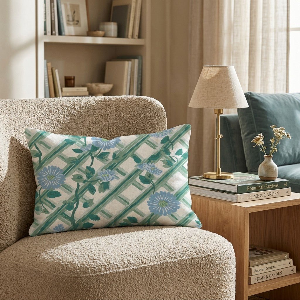Off White Graphic Throw Pillow - Hillcroft Home