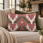 Oh Deer, It's Christmas Throw Pillow throw pillow - Hillcroft Home
