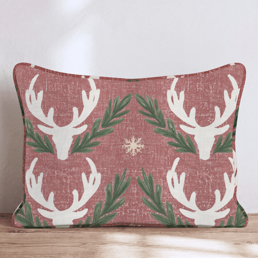 Oh Deer, It's Christmas Throw Pillow throw pillow - Hillcroft Home