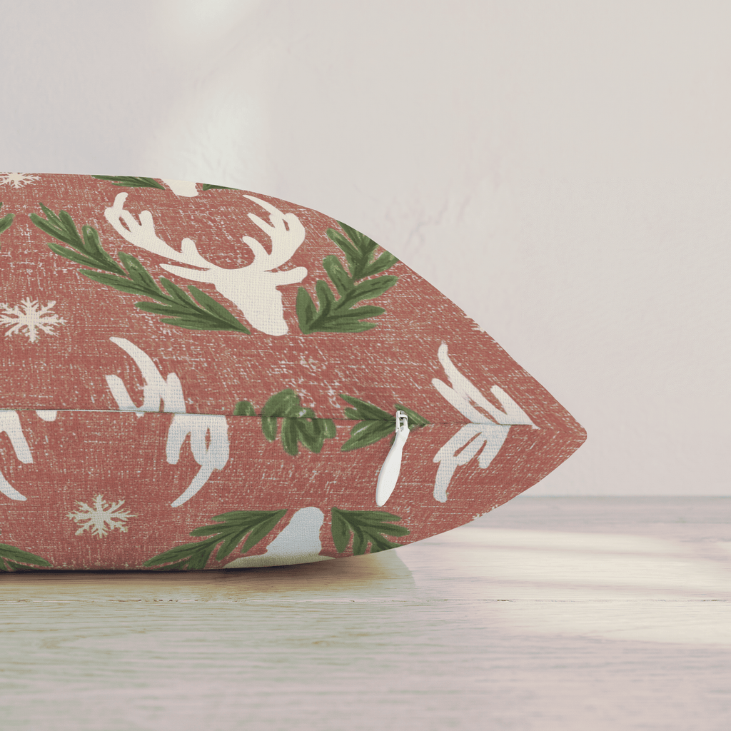 Oh Deer, It's Christmas Throw Pillow throw pillow - Hillcroft Home
