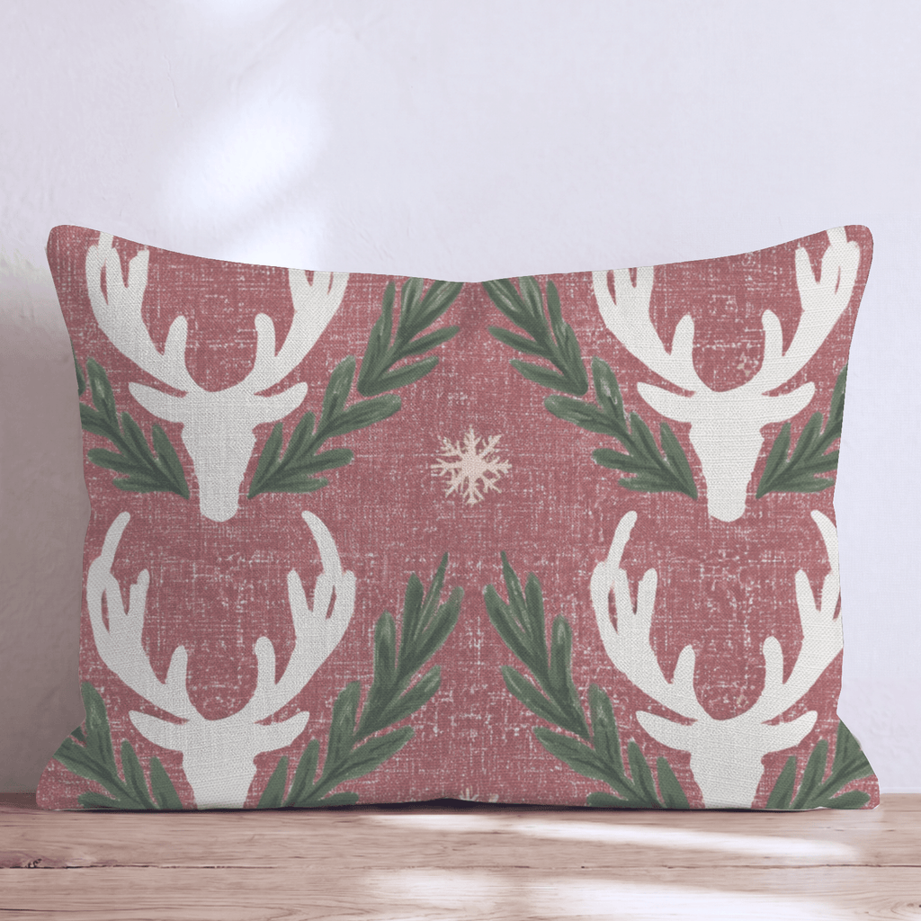 Oh Deer, It's Christmas Throw Pillow throw pillow - Hillcroft Home