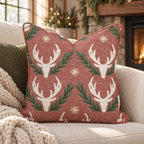 Oh Deer, It's Christmas Throw Pillow throw pillow - Hillcroft Home