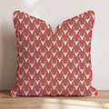 Oh Deer Red Throw Pillow throw pillow - Hillcroft Home