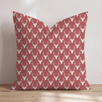 Oh Deer Red Throw Pillow throw pillow - Hillcroft Home