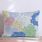 Oil Pastel Florals Throw Pillow - Hillcroft Home
