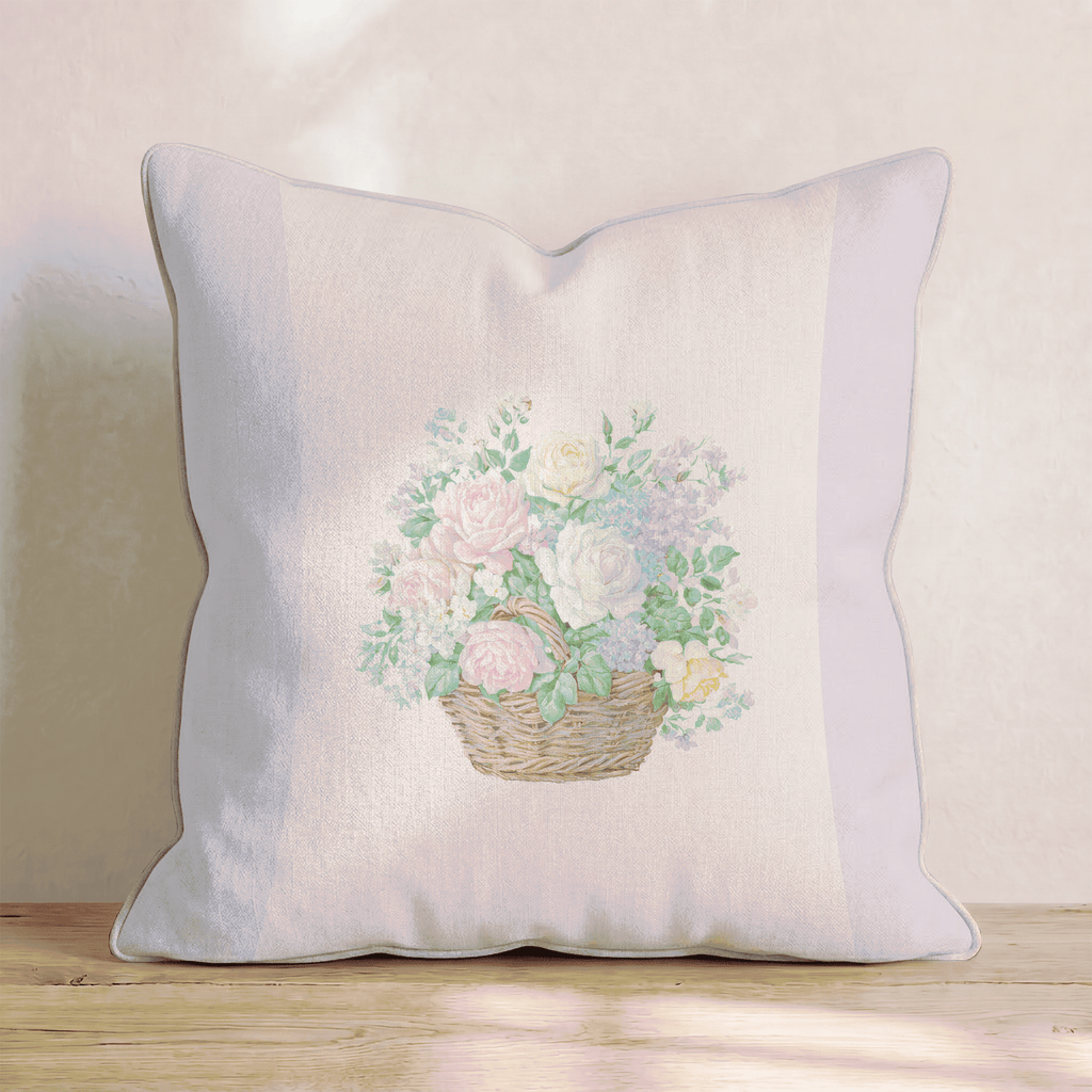 Old Basket Throw Pillow - Hillcroft Home