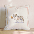 Old Fashion Bulldog Throw Pillow - Hillcroft Home