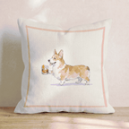 Old Fashion Corgi Throw Pillow - Hillcroft Home
