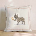 Old Fashion French Bulldog Throw Pillow - Hillcroft Home