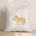 Old Fashion Golden Retriever Throw Pillow - Hillcroft Home