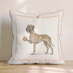 Old Fashion Great Dane Throw Pillow - Hillcroft Home