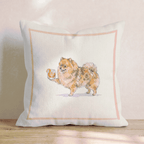 Old Fashion Pomeranian Throw Pillow - Hillcroft Home
